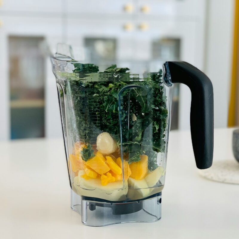 clear glass pitcher with sliced fruits